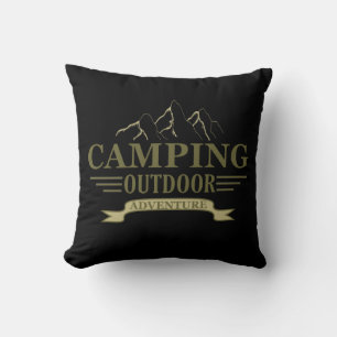 Leuke camping camper quote kussen