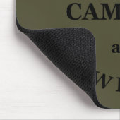 Leuke camping en wijn gezegden muismat (Hoek)