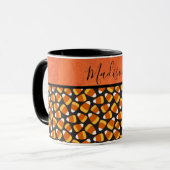 Leuke Candy Corn Pattern Persoonlijk Mok (Voorkant links)