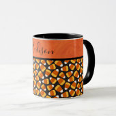 Leuke Candy Corn Pattern Persoonlijk Mok (Voorkant rechts)