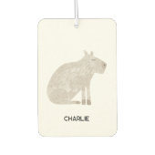 Leuke Capybara gepersonaliseerde naam Luchtverfrisser (Voorkant)