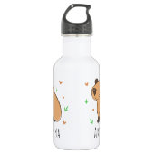Leuke Capybara Kinder School Waterfles (Voorkant)