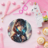 Leuke cartoon afbeeldingen papieren bordje (Feest)