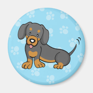 Leuke Cartoon Hond Dachshund Magnet Magneet