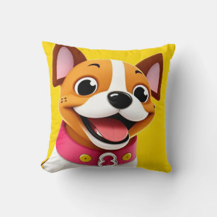Leuke Cartoon Hond Mopshond Huisdecoratie Cadeau v Kussen