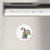 Leuke Cartoon Kerst Elf Magnet Magneet (Insitu (Vaatwasser))