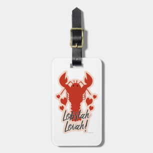 Leuke Cartoon Lobster Lover Motto Bagagelabel