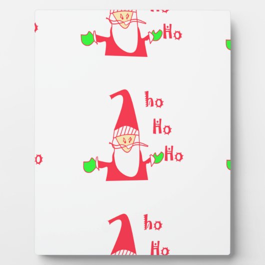 Leuke Cartoon Mouse Santa Collectie Fotoplaat (Voorkant)