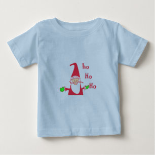 Leuke Cartoon Mouse Santa Ho Ho T-shirt