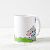 Leuke cartoon olifant koffie Mok (Voorkant rechts)