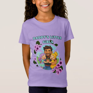Leuke cartoon papa dochter shirt