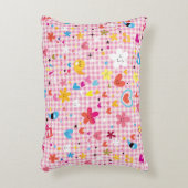 leuke cartoon roze accent kussen (Voorkant(Verticaal))