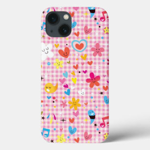 leuke cartoon roze iPhone 13 hoesje