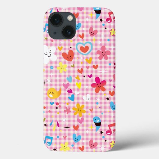 leuke cartoon roze Case-Mate iPhone case (Achterkant)