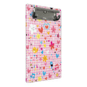 leuke cartoon roze mini klembord (Schuin)