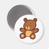 Leuke Cartoon Teddy Bear Magnet Magneet (Voorkant / Achterkant)