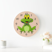 Leuke cartoonKikker Grote Klok (Huis)