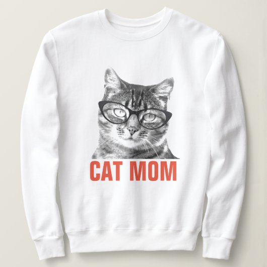 Leuke CAT MOM sweatshirt voor dames (Design voorkant)