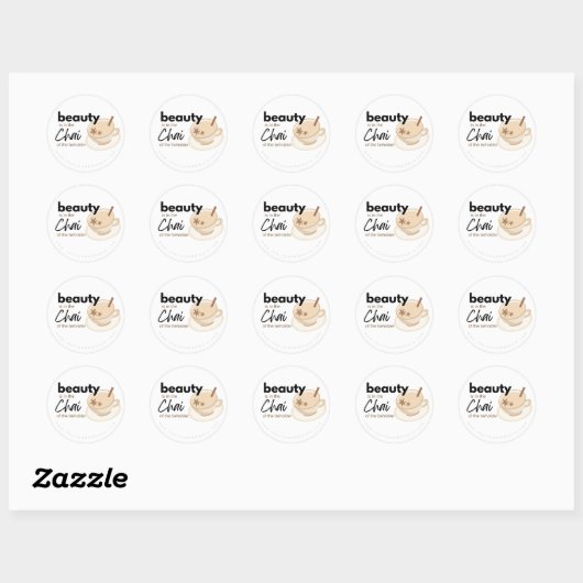Leuke Chai Puns en Chai of the Beholder Ronde Sticker (Vel)
