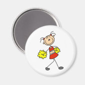 Leuke Cheerleading Stick Figuur Magnet Magneet (Voorkant / Achterkant)