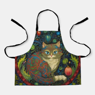 Leuke Cheshire Cat art nouveau stijl Schort