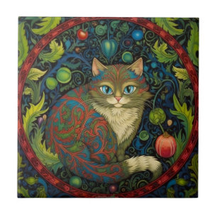 Leuke Cheshire Cat art nouveau stijl Tegeltje