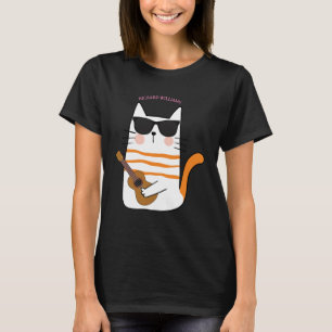 Leuke Chibi Kat met Gitaar Grappig Gift T-shirt