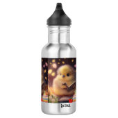 Leuke Chick Book Lover Gepersonaliseerde Naam Waterfles (Rechts)