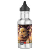 Leuke Chick Book Lover Gepersonaliseerde Naam Waterfles (Links)