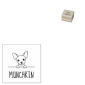 Leuke Chihuahua Hond Aangepaste Naam Rubberstempel (Gestempeld)