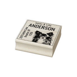 Leuke Chihuahua retouradres Rubberstempel Rubberstempel