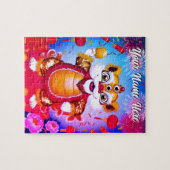 Leuke Chinese Leeuwendans Legpuzzel (Horizontaal)