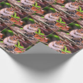 Leuke Chipmunk Dierlijke Natuur Gepersonaliseerd Cadeaupapier (Hoek)