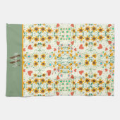 Leuke chique bloemenstijlvolle Daisy aangepaste mo Theedoek (Horizontaal)