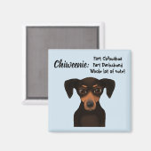 Leuke Chiweenie Appreciation Chihuahua Dachshund Magneet (Voorkant / Achterkant)
