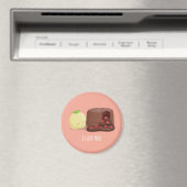 Leuke Chocolade Lava Cake en Ice Cream Pun Magnet Magneet (Insitu (Vaatwasser))