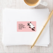 Leuke chocolade punt Siamese kat Etiket (Insitu)