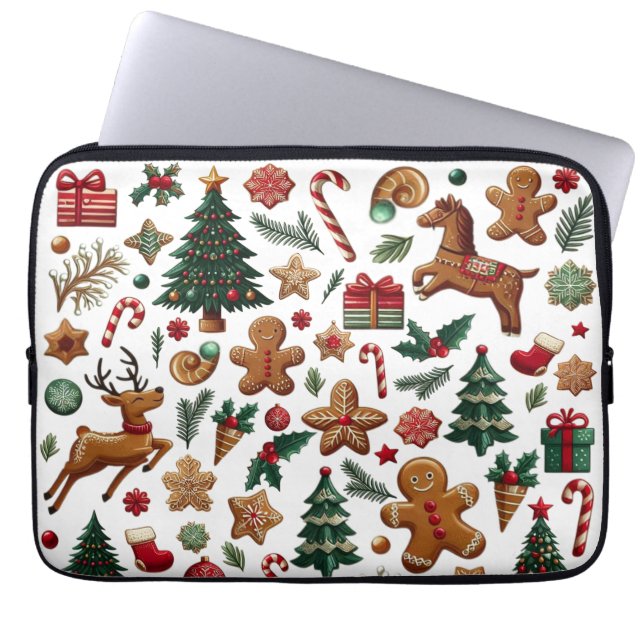 Leuke Christmas Electronics Bag Laptop Sleeve (Voorkant)