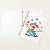 Leuke circus clown jongleren ballen planner (Display)