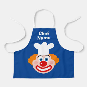 Leuke clown chef-kok cartoon kleine aangepaste kin schort