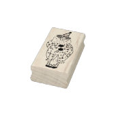 Leuke Clown Victoriaans Verjaardagscircus Rubberstempel (Stempel)