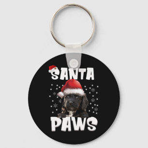 Leuke Cockapoo Christmas Lights Tree Hondenliefheb Sleutelhanger