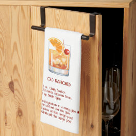 Leuke Cocktailbar Decoratie - Recept voor Old Fash Theedoek