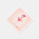 Leuke Cocktails Grappen, Unieke Roze Verjaardagsfe Servet (Hoek)