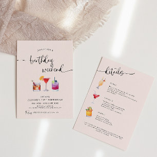 Leuke cocktails verjaardag weekend programma