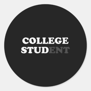 Leuke College Student Gifts Voor Mannen College St Ronde Sticker