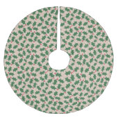 Leuke Common Holly Leaves patroon Kerstmis Beige Kerstboom Rok (Voorkant)