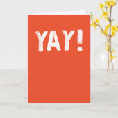 Leuke Congratulatiekaart Kaart (Gele Bloem)