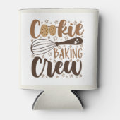 Leuke Cookie Baking Crew Design Blikjeskoeler (Voorkant)