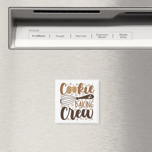 Leuke Cookie Baking Crew Design Magneet (Insitu (Vaatwasser))